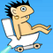 Rocket Toilet Icon