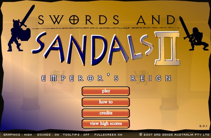 Forskudssalg Du bliver bedre Afvige Swords and Sandals 2 - Emperors Reign Hacked / Cheats - Hacked Online Games