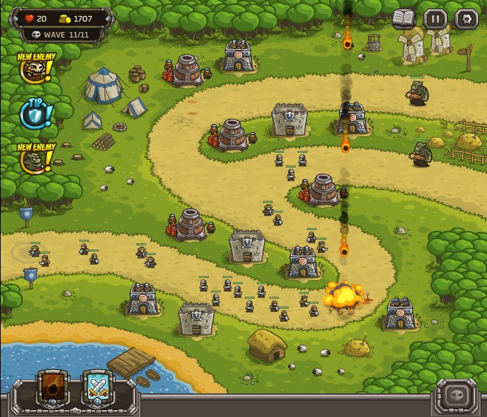 kingdom rush frontiers tower defense games