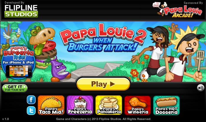 papa louie 2 when burgers attack unblocked games