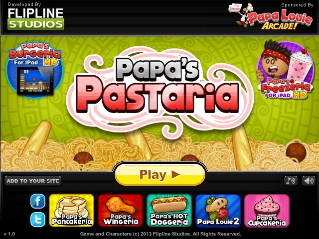 Papa's Pastaria no Jogos 360