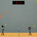 Stick Figure Badminton 3 Screenshot